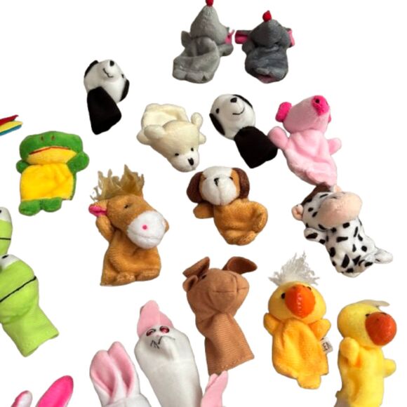 Lot 52 Classroom 3"H Finger Puppets Zoo, Farm, Birds, Retiles, People, Safari - Picture 9 of 10